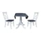 Whitewood Industries Extension Dining Tables, 45 in L, 38 in H, Parawood, 3 Piece Set K05-42DPT-C613-2 - alternate 5