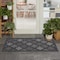 Homeroots 3' X 5' Charcoal And Black Trellis Indoor Outdoor Area Rug 545549 - alternate 9