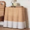 Bali & Pari Palm Scallop Natural Rattan Console Table, Two-Tone White/Natural 266-14570-ZORO - alternate 7