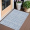 Homeroots 3' X 5' Sky Blue And Denim Blue Medallion Washable Indoor Outdoor Area Rug 589344 - alternate 1
