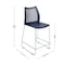 Flash Furniture HERCULES Series Navy Stack Counter Stool with Air-Vent Back and Gray Powder Coated Sled Base, 3PK 3-RUT-498A-CS-NV-GG - alternate 10
