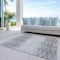 Homeroots 9' X 12' Gray And Charcoal Abstract Washable Indoor Outdoor Area Rug 587414 - alternate 9