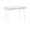 Homeroots 40" White Wood and Metal Hairpin Computer Desk 489859 - alternate 1