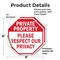 Signmission Private Property Please Respect Our, 6 inch X 6 inch, Vinyl Decal, 2PK OC-D-2PACK-6-149 - alternate 4