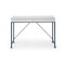 Homeroots 43" White and Navy Blue Writing Desk With Two Drawers 543791 - alternate 7