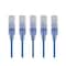 Monoprice Slim Cat6A Patch Cable, 5 Pack, 10 ft.Blue 15142 - alternate 1