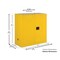 Justrite 30 gal, 1 Shelves, 18-Gauge Steel, 43 in W x 44 in H x 18 in D, Royal Blue 8630282 - alternate 10