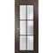 Sartodoors Solid French Door Frosted Glass Planum 2122 24x96 Solid Core Modern Interior PLANUM2122ID-CA-24 x 96-Butterfly - alternate 1