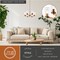 Vaxcel Maple Valley 6-Light Chandelier, Champagne Gold, Clear Ribbed Glass, 22-In. Wide H0327 - alternate 9