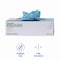 Boardwalk Disposable Gloves, 5 mil Palm, Nitrile, Powder-Free, Latex Free, L, 100 PK, Blue 382LBXA - alternate 9