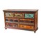 Homeroots 60" Brown Solid Wood Seven Drawer Triple Dresser 489193 - alternate 5