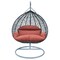 Leisuremod Teardrop Hanging Swing Chair with Stainless Steel Stand, 440 lb Capacity, Weatherproof RSCGR-57DOR - alternate 1