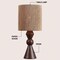 Jonathan Y Orbic Taper 23.5" Rustic Cottage Resin/Metal LED Table Lamp w/Paper Rope Shade, Dark Brown Wood Finis JYL9202B - alternate 9