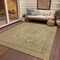 Homeroots 8' X 10' Fern Green And Sage Medallion Washable Indoor Outdoor Area Rug 616067 - alternate 9