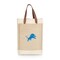 Picnic Time Family Of Brands Detroit Lions - Pinot Jute 2 Bottle Insulated Wine Bag, (Beige) 539-02-187-114-2 - alternate 1