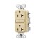 Eaton Wiring Devices Eaton Tamper and Weather-Resistant GFCI Receptacle, 125 V, 20 A, NEMA: NEMA 5-20R, Back, Side Wiring TWRGF20V - alternate 1