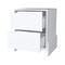 Homeroots 20" White Wood Two Drawer Nightstand 534909 - alternate 14