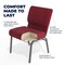 Flash Furniture Hercules Church Chair, 21-1/4 in W 25" L 33" H, Fabric Seat FD-CH0221-4-SV-RED-BAS-GG - alternate 10
