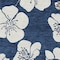 Homeroots 10' X 14' Navy Blue And Ivory Floral Washable Indoor Outdoor Area Rug 599903 - alternate 8