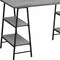 Homeroots 47" Gray and Black Wood and Metal Sled Computer Desk 489844 - alternate 5