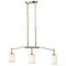 Nuvo Liam, 3 Light Island Pendant, Burnished Brass, White Opal Glass 60/8208 - alternate 8