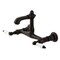 Kingston Brass Double-Handle Wall Mount Bathroom Faucet, Oil Rubbed Bronze KS7255PL - alternate 1