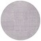 Homeroots 8' Lavender And Ivory Round Geometric Washable Indoor Outdoor Area Rug 600752 - alternate 9