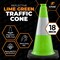 Xpose Safety Traffic Safety Cone, 18 in, Premium  PVC, 6 in Reflective Collar, Lime Green, 4 pk LTC18-6-4-X-S - alternate 10