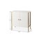 Homeroots 16in White and Gold Wood and Metal Accent Cabinet With Two Doors 727712 - alternate 9