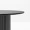 Homeroots 46" Black Wood Pedestal Base Round Top Dining Table 713565 - alternate 7