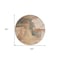 Homeroots 8' Terra Cotta Gray And Brown Round Abstract Washable Indoor Outdoor Area Rug 602989 - alternate 8