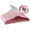 Elama Home 50 Piece Flocked Velvet Clothes Hangers with Stainless Steel Swivel Hooks in Pink HANGER50PIECEPINK - alternate 1