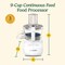 Cuisinart Continuous Feed Food Processor, 9 Cup Bowl, 350 W, Button Control, White FP-9CF - alternate 3