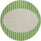 Homeroots 8' Green And Gray Round Striped Washable Indoor Outdoor Area Rug 597159 - alternate 8