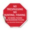 Signmission No Trespassing No Hunting, Fishing, 10 Inch X 10 Inch, Vinyl Decal OC-D-10-97 - alternate 1