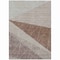 Homeroots 5' X 8' Gray Silver And Taupe Geometric Washable Indoor Outdoor Area Rug 582471 - alternate 9