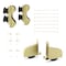 Quiet Glide 8.06 ft. Cherry Contemporary Wheel Brushed Satin Brass Rolling Ladder, 12 ft. Rail QG.240-8CH-12-H.06B - alternate 9