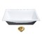 Kingston Brass 36-Inch Cast Iron Self-Rimming Single Bowl Drop-In Kitchen Sink, 4-Hole with Strainer KGCKTS3622117 - alternate 1