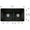 Blanco Precis Reversible 1-3/4 Low Divide, Coal Black 442925 - alternate 4