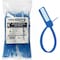 Kable Kontrol Numbered Write-On Flag Zip Tie Tags, 6in L, 60 Lbs Strength, 100 Pcs, Blue, 100PK CTWOS-NF-6-60-BL - alternate 1