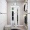 Sartodoors Sliding Closet Bi-fold Doors, Lucia 1299 White Silk with Mirror, Sturdy Tracks Moldings Trims Hard LUCIA1299BF-WS-60 x 84 (2* 30x84) - alternate 5