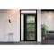 Vdomdoors Front Exterior Prehung FiberGlass Door Clear Glass See-through / Manux 8555 Matte Black Clear Glass MANUX8555EXD-BLK-W36 x H80-LH - alternate 6