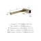 Amerock Monument Golden Champagne Contemporary Single Post Toilet Paper Holder BH36081BBZ - alternate 5