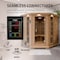 Steamspa 5-Person Carbon FAR Infrared Hemlock Wooden Indoor Sauna Room with LED Touch Control Panel SC-SS0010-0S - alternate 14
