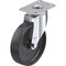 Blickle Swivel Plate Caster, Blk Nylon, 5", 265 lb. LKPA-POA 125G-12 - alternate 1
