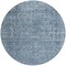 Homeroots 8' Blue And Beige Round Abstract Washable Indoor Outdoor Area Rug 616000 - alternate 8