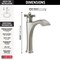 Delta Dorval Single Handle Mid-Height Vessel Bathroom Faucet 657-SS-DST - alternate 3