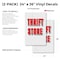 Signmission Thrift Store, Vinyl Decals Only 24 Inch x 36 Inch, Vinyl Decal, 2PK DSB-2436-2PACK-Thrift Store - alternate 2