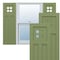 Ekena Millwork True Fit PVC San Antonio Mission Style Fixed Mount Shutters, Moss Green, 15W x 47H, PR TFP001ST15X047MG - alternate 1
