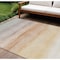 Homeroots 10' X 14' Coral Striped Washable Indoor Outdoor Area Rug 608150 - alternate 1